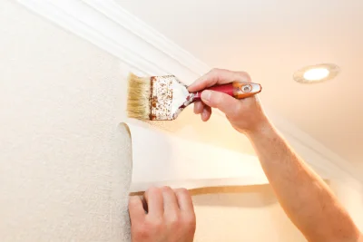 Pose de papier peint à Ouville — revêtements muraux et toiles de verre